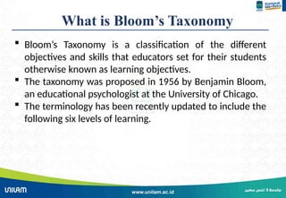 Mastering Bloom's Taxonomy for Effective Digital Learning Objectives | PPTX