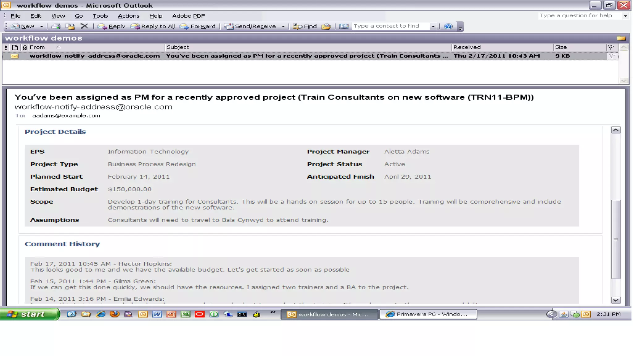 05 - Project Manager Notification
Step 3
 