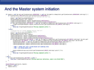 And the Master system initiation 
 