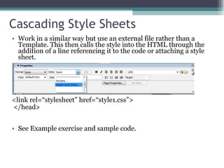 Using Cascading Style Sheets2 | PPT