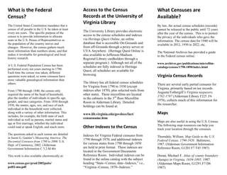 Using the US Federal Census in Genealogy Handout | PDF