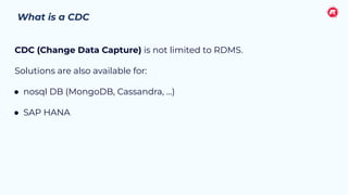Using Change Data Capture (CDC) to Ingest Data into Apache Kafka | PDF