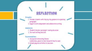 Using cheeseburger paragraph to improve students' information transfer skills