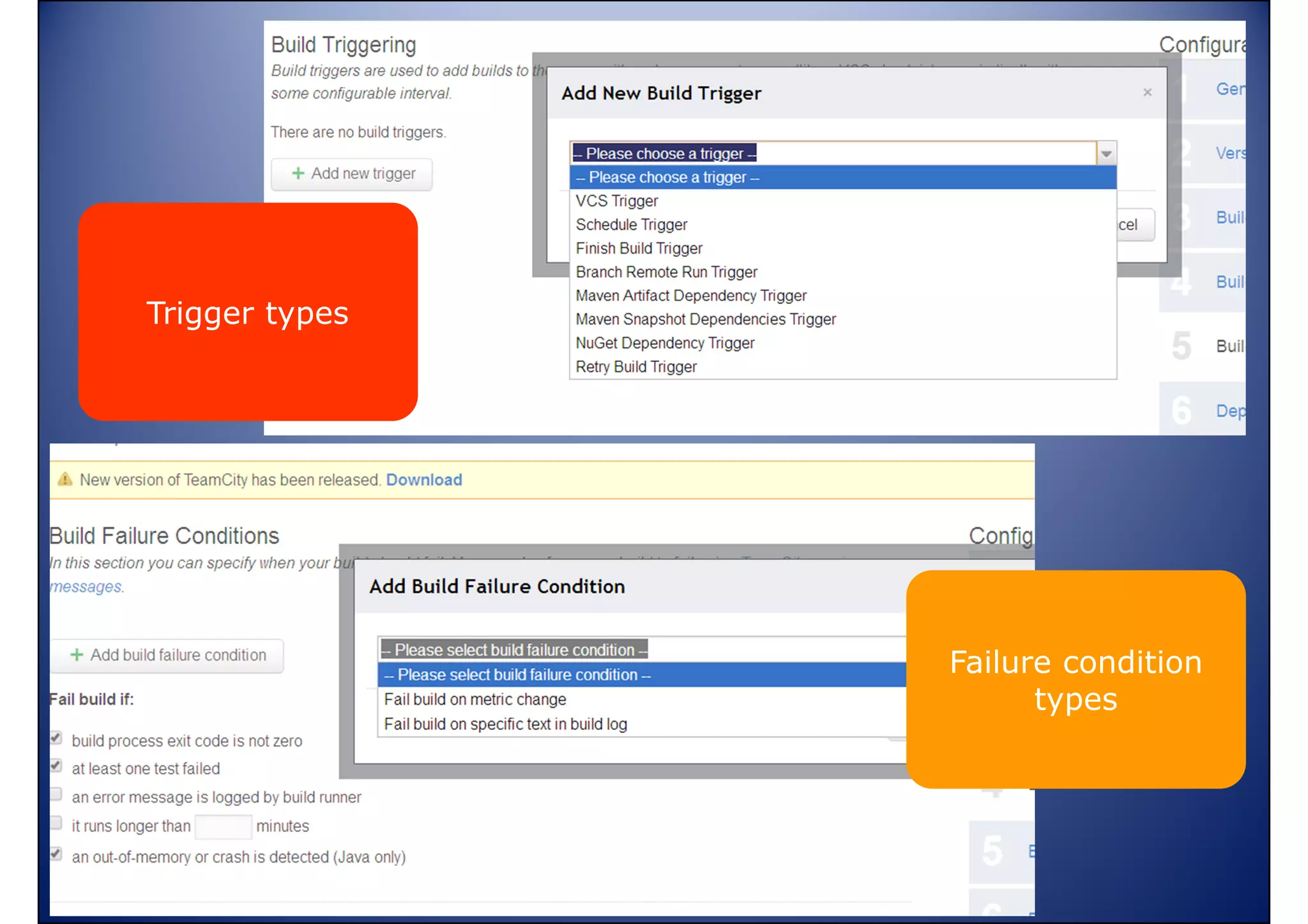 Trigger types

Failure condition
types

www.vishalbiyani.com

 
