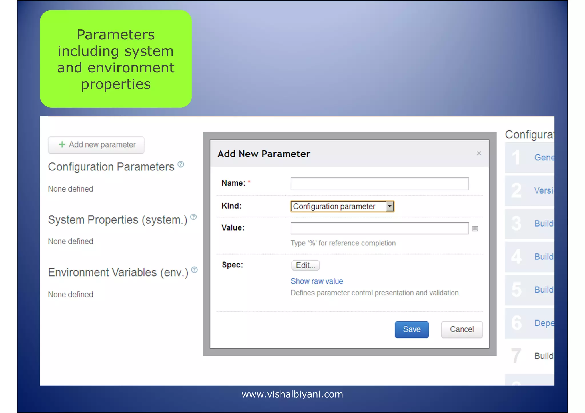 Parameters
including system
and environment
properties

www.vishalbiyani.com

 