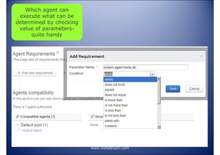Which agent can
execute what can be
determined by checking
value of parametersquite handy

www.vishalbiyani.com

 