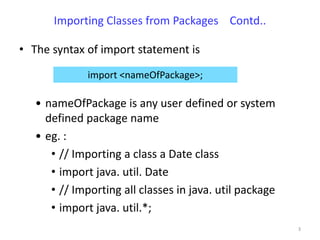 Using classes from other packages | PPT