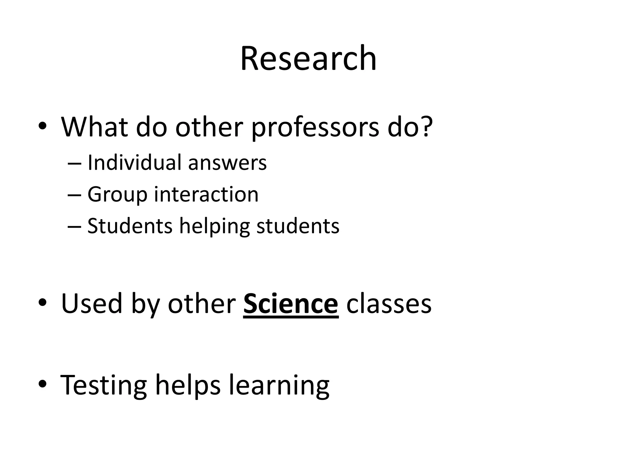 Using clickers to improve student understanding | PPT