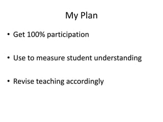 Using clickers to improve student understanding | PPT