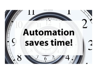 @jeffalytics
Automation
saves time!
 