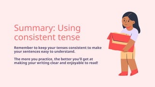 Using Consistent Tense Education Presentation in Bright Colourful ...