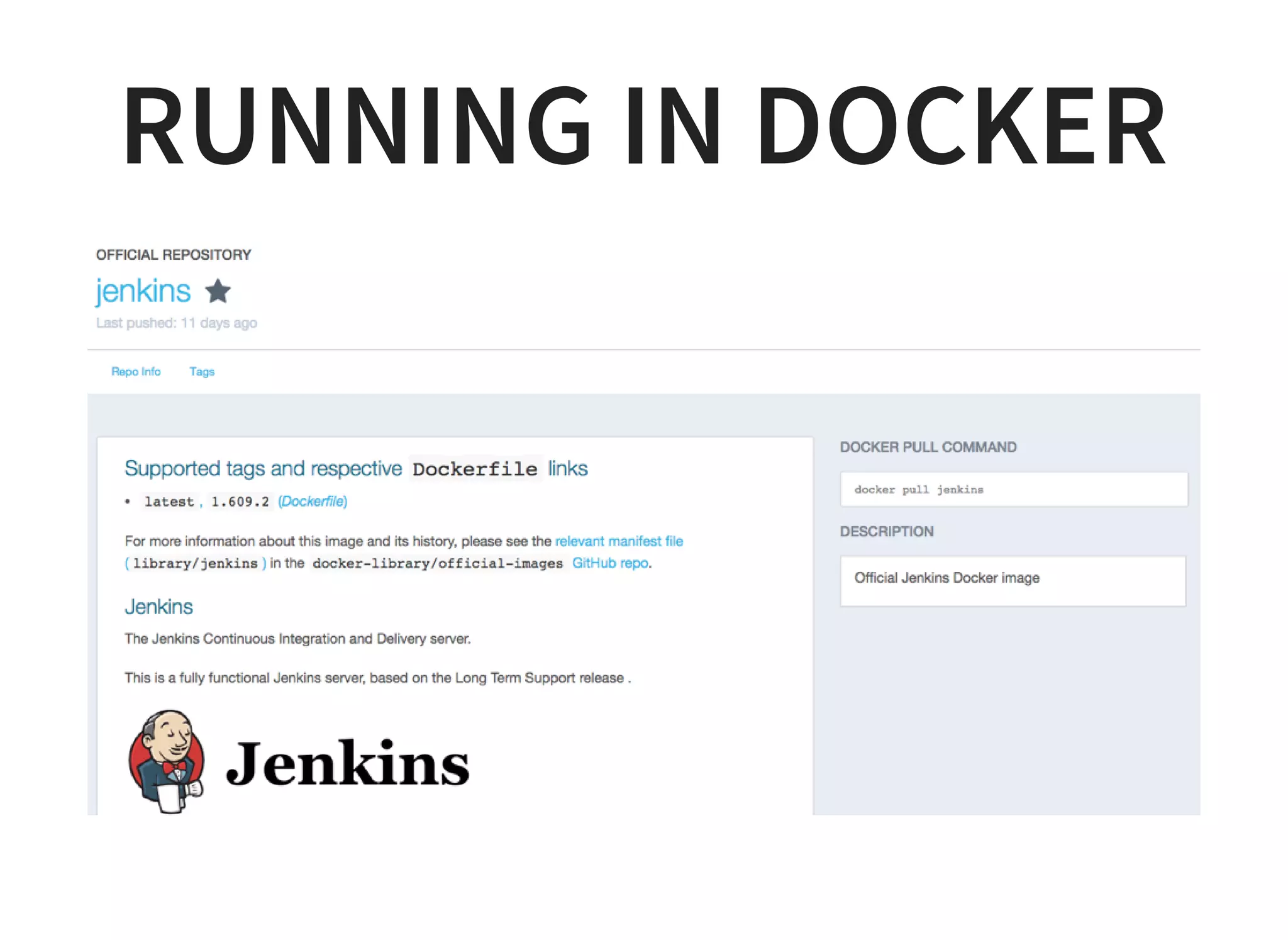 RUNNING IN DOCKER 