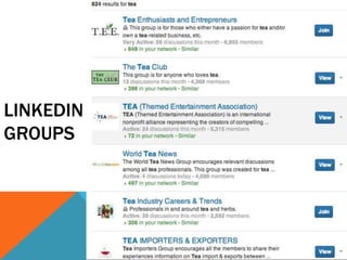 LINKEDIN
GROUPS
 