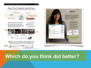 Which do you think did better?
 