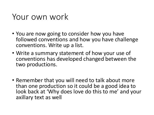 Using Conventions Using Conventions