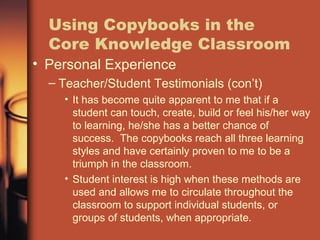 Core Knowledge Student Reader Core Knowledge | PPT