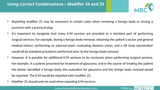 Using Correct Combinations – Modifier 24 and 25.pptx