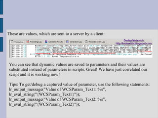 Using correlation in loadrunner 80 | PPT