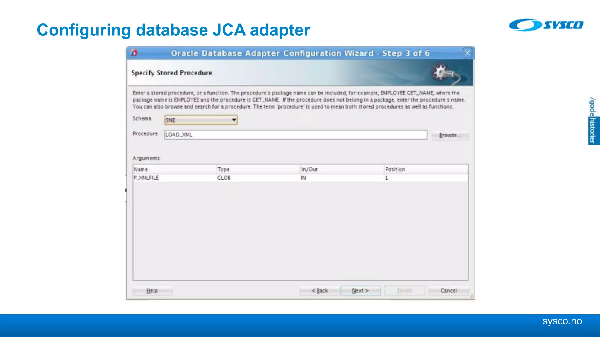 sysco.no Configuring database JCA adapter 