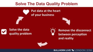 Solve The Data Quality Problem
 