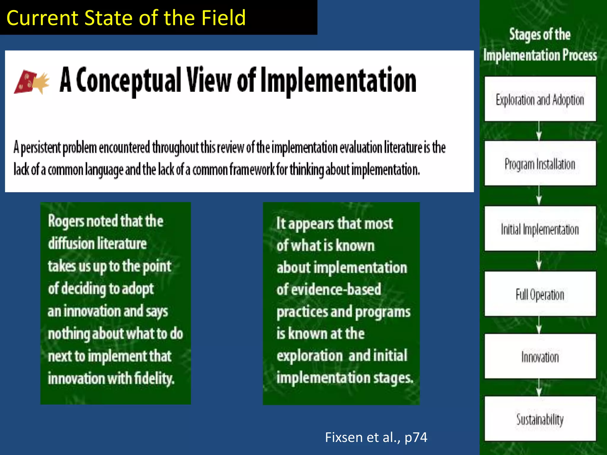 Current State of the Field




                             Fixsen et al., p74
 