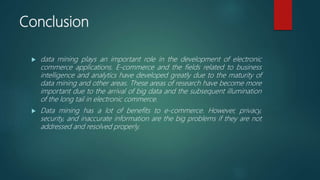 Using data mining in e commerce | PPTX | Databases | Computer Software ...