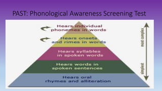 PAST: Phonological Awareness Screening Test
 