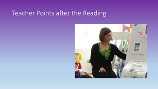 Teacher Points after the Reading
 