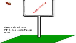 Moving students forward
With their processing strategies
on text
 