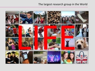 The	
  largest	
  research	
  group	
  in	
  the	
  World	
  
LIFE	
  
 