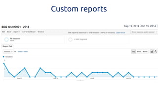 Custom reports  