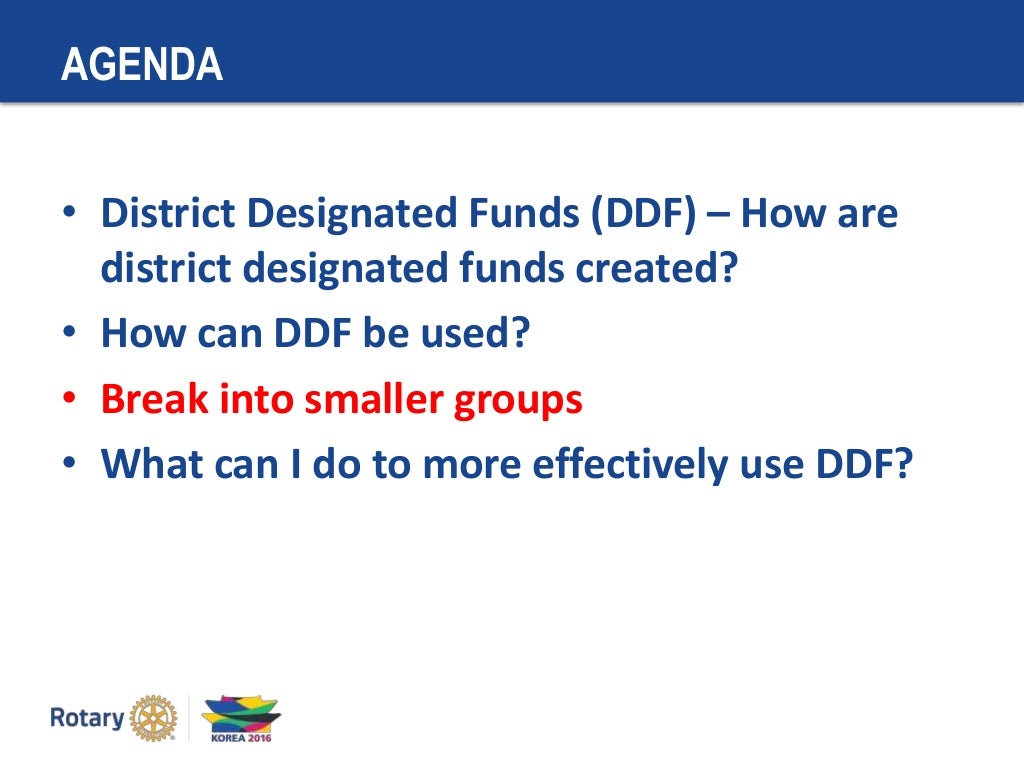 Using District Designated Funds