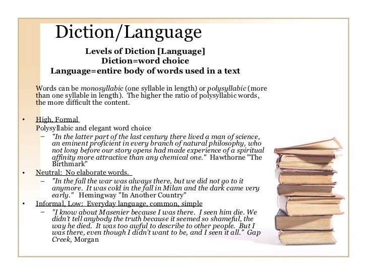 levels of diction