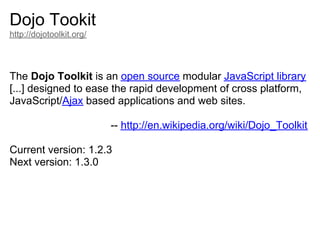 Using Dojo | PPT