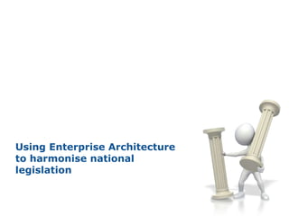 Using Enterprise Architecture
to harmonise national
legislation
 