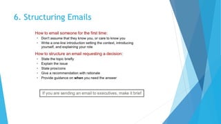6. Structuring Emails
 