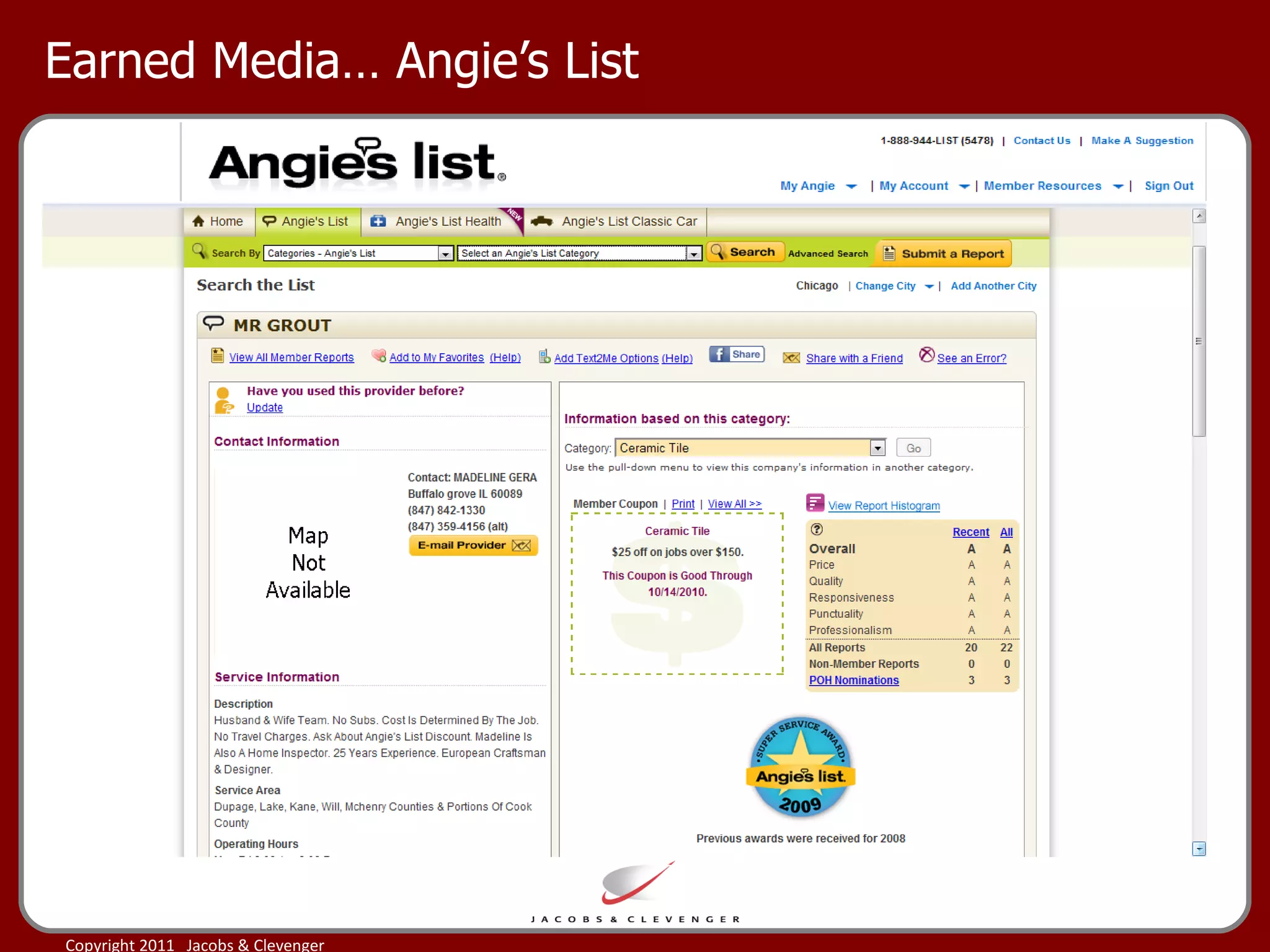 Earned Media… Angie’s List 