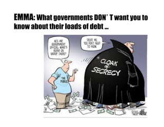 EMMA: What governments DON’T want you to
know about their loads of debt ...
 