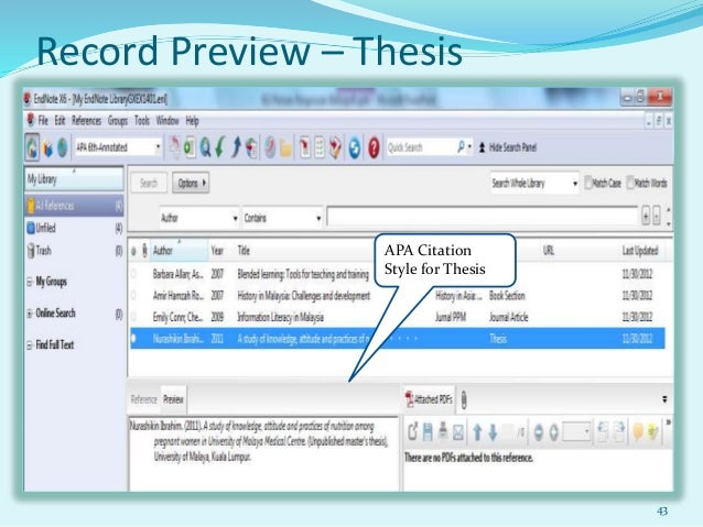endnotes example apa