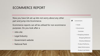 Using Enhanced Ecommerce for Non-ecommerce @ MeasureCamp Cardiff
