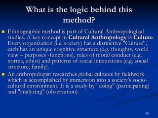 Using ethnographic methodology in theological research (2) | PPT