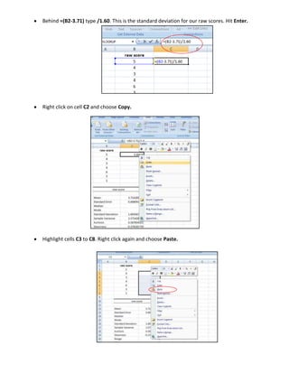 Click Descriptive Statistics, OK