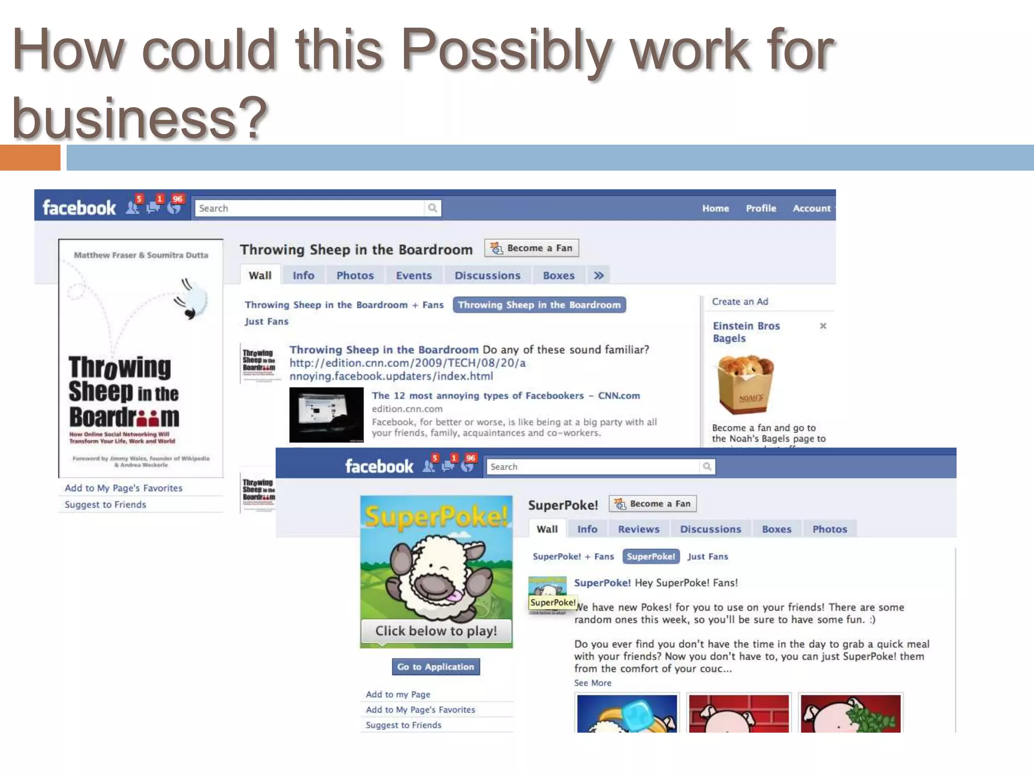 How could this Possibly work for business?