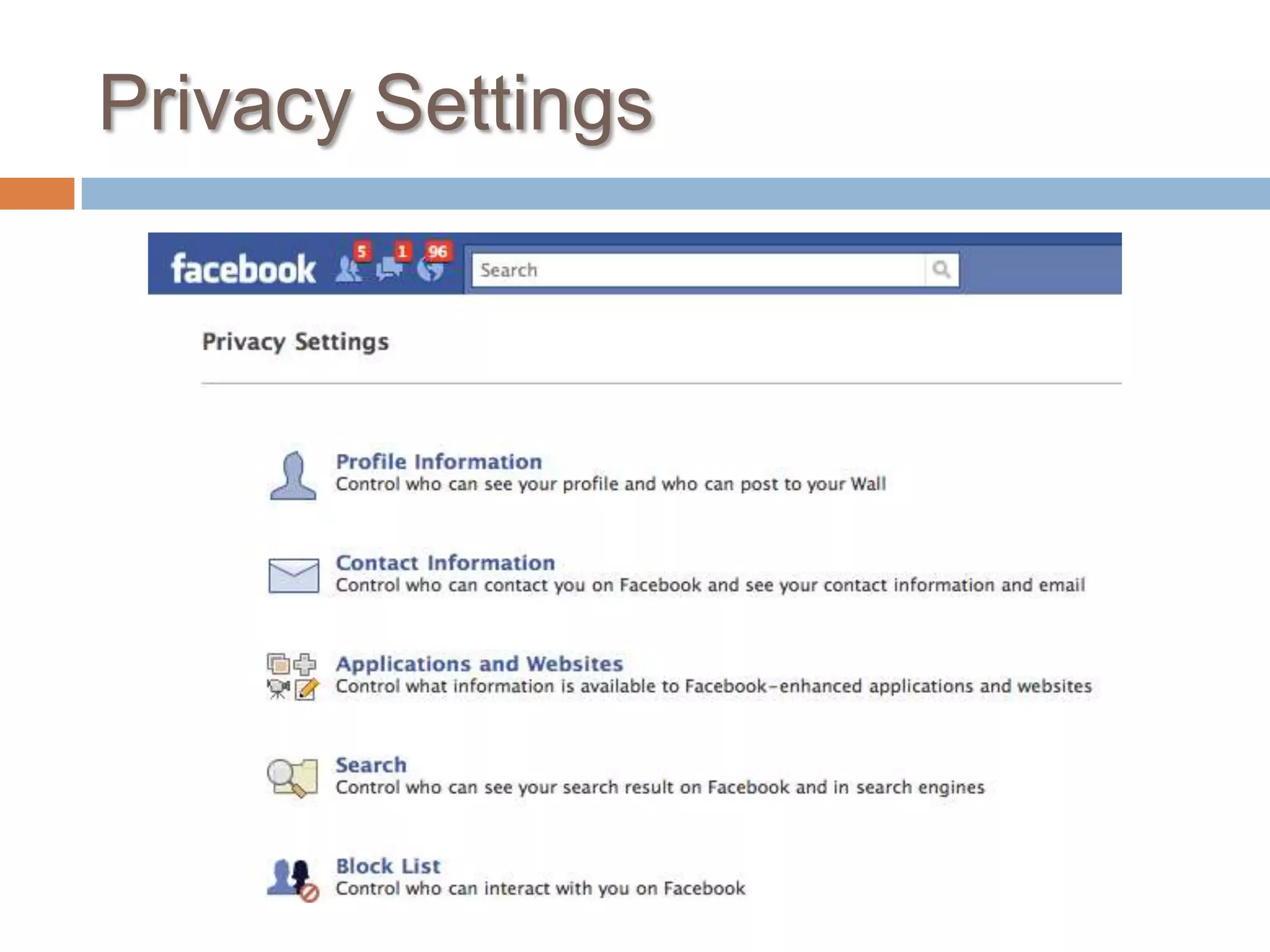 Privacy Settings