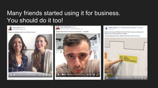 Many friends started using it for business.
You should do it too!
Leila Janah
Gary Vaynerchuk
Tim Ferris
Steve Case
Robert Scoble
 