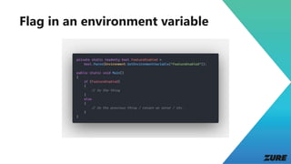 Using feature flags in an ASP.NET Core app on Azure | PPTX