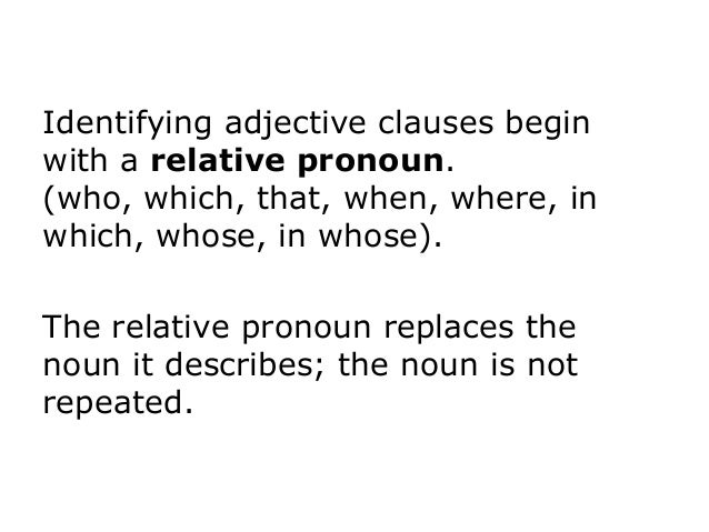 Using figurative language adjective clauses