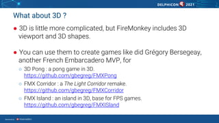 Using FireMonkey as a game engine