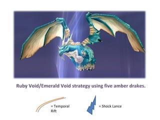 Ruby Void/Emerald Void strategy using five amber drakes.  = Temporal Rift = Shock Lance 