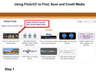 Using FlickrCC to Find, Save and Credit Media




Step 1
 